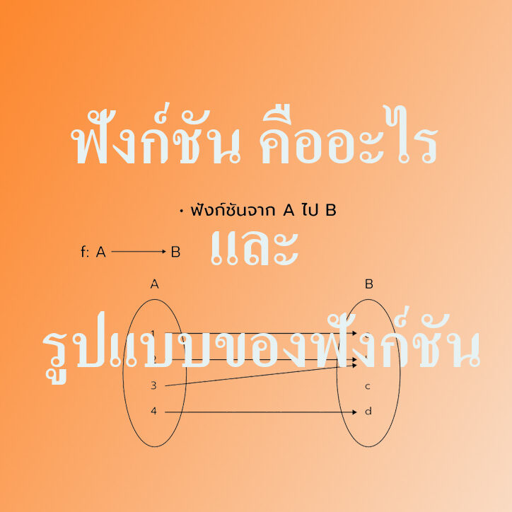 ฟังก์ชัน คืออะไร และ รูปแบบของฟังก์ชัน