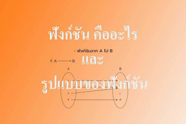 ฟังก์ชัน คืออะไร และ รูปแบบของฟังก์ชัน