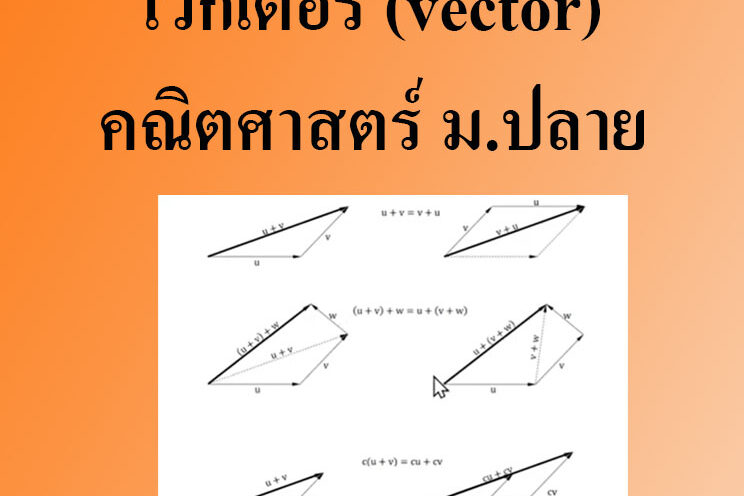 เวกเตอร์ (vector)-คณิตศาสตร์ 