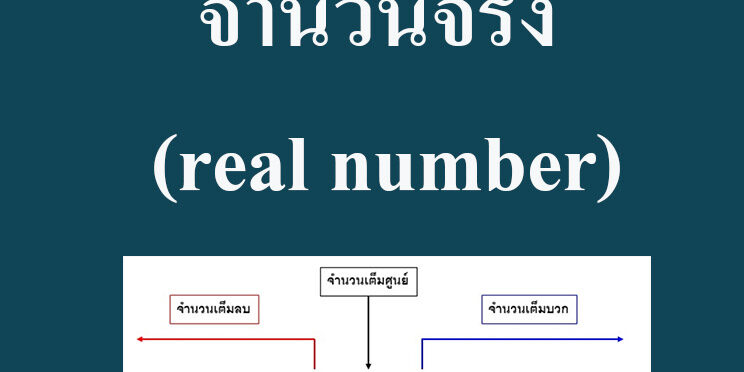 จำนวนจริง (real number) จำนวนจริง (real number)
