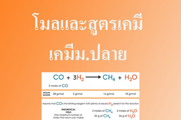 โมลและสูตรเคมี โมลและสูตรเคมี-เคมีม.ปลาย